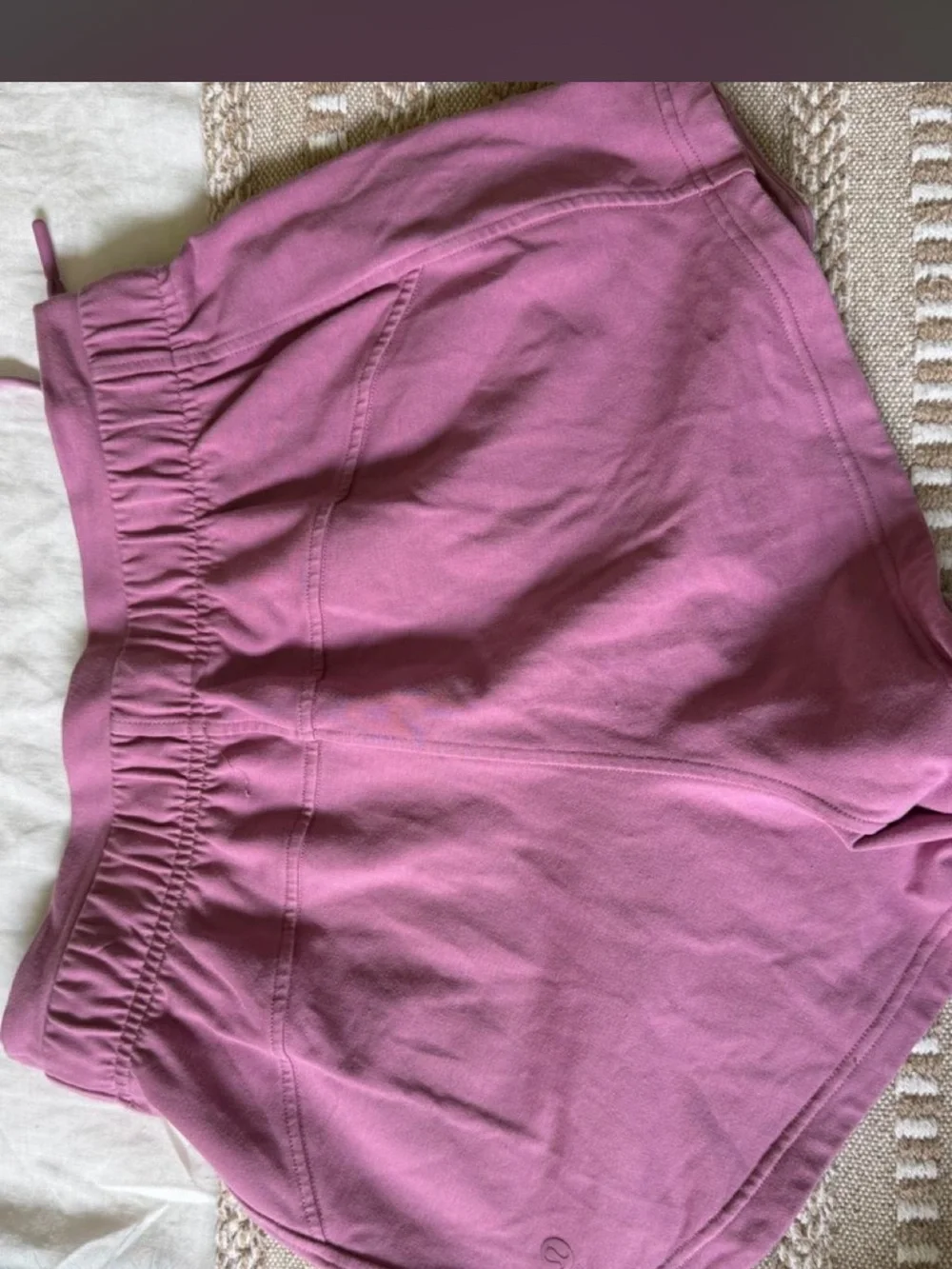 lululemon athletica Mauve Pink Drawstring Athletic Shorts